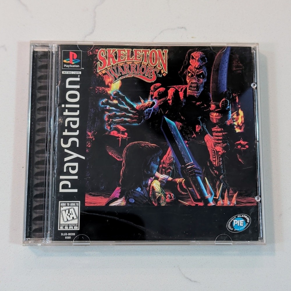 Skeleton Warriors (Sony PlayStation 1, 1996) PS1 Complete w/ Registration -Jewel
