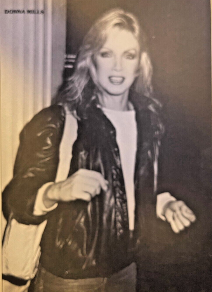1980s Vintage Magazine Illustration Actress Donna Mills