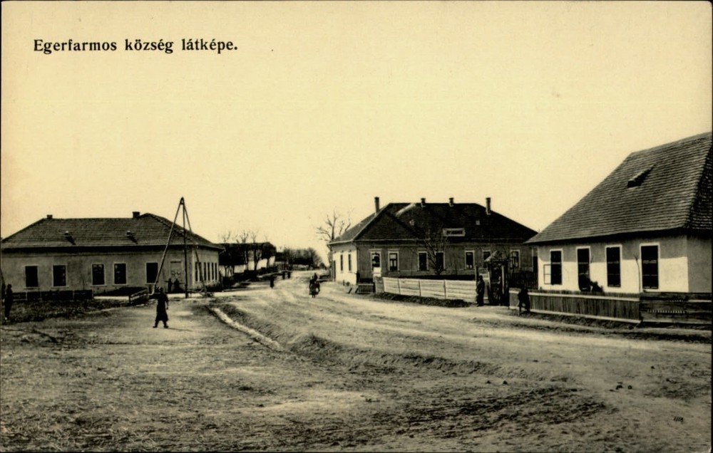 Egerfarmos Village Hungary vintage postcard s463