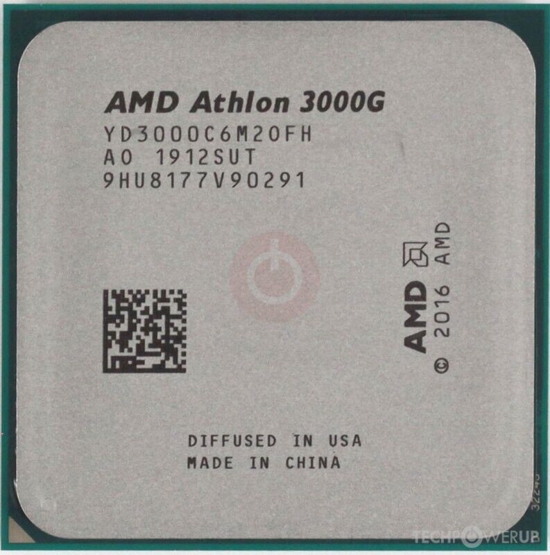 AMD Athlon 3000G 3.5GHz Dual-Core Processor with Radeon Graphics