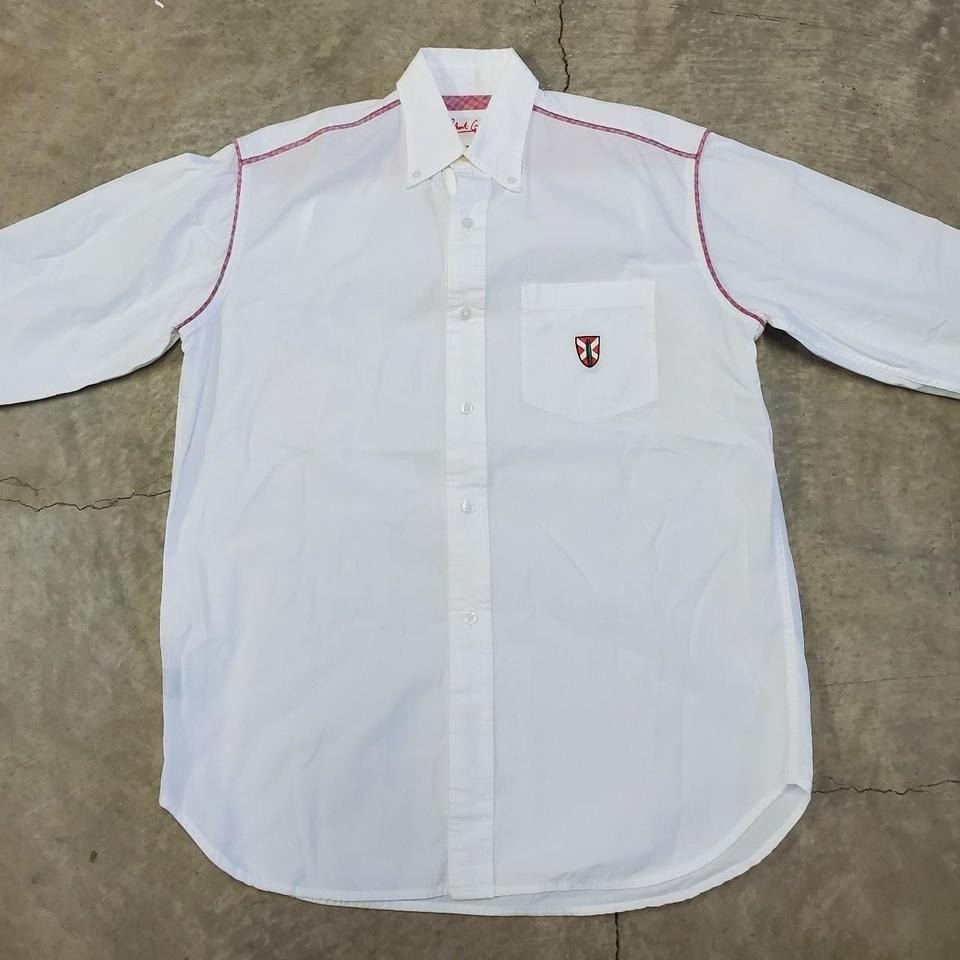 Robert Graham White with Insignia Shield Button Up Shirt