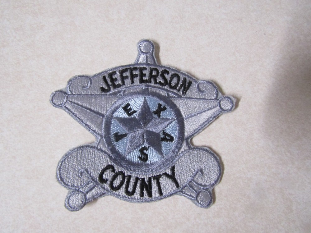 PATCH LAW ENFORCEMENT STAR SHAPE SHERIFF DEPARTMENT TEXAS COUNTY JEFFERSON