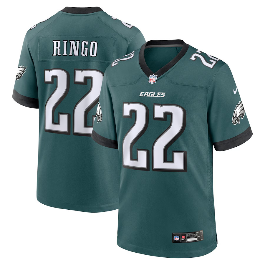 NWT Men's #22 Kelee Ringo Midnight Green Team Game Jersey Limited Stitched
