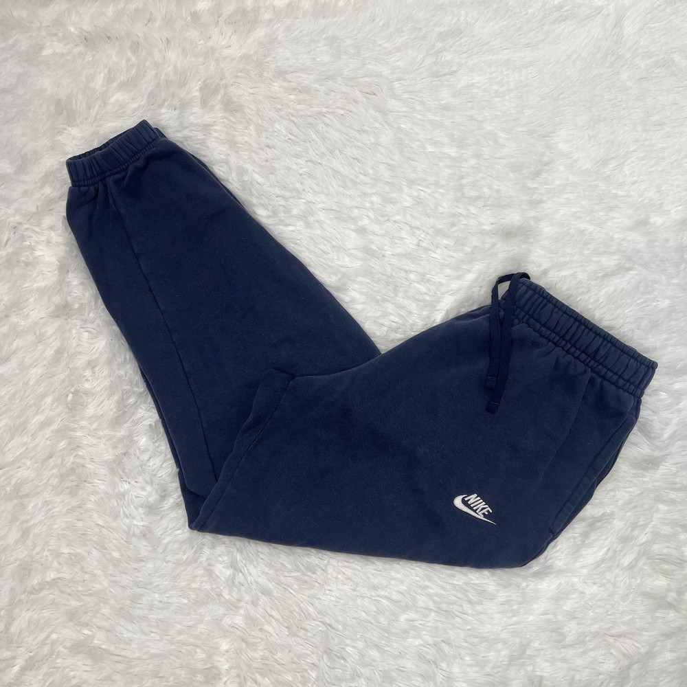 Nike Sportswear Club Fleece Men’s Size M Medium Blue Joggers Cotton Sweat Pants