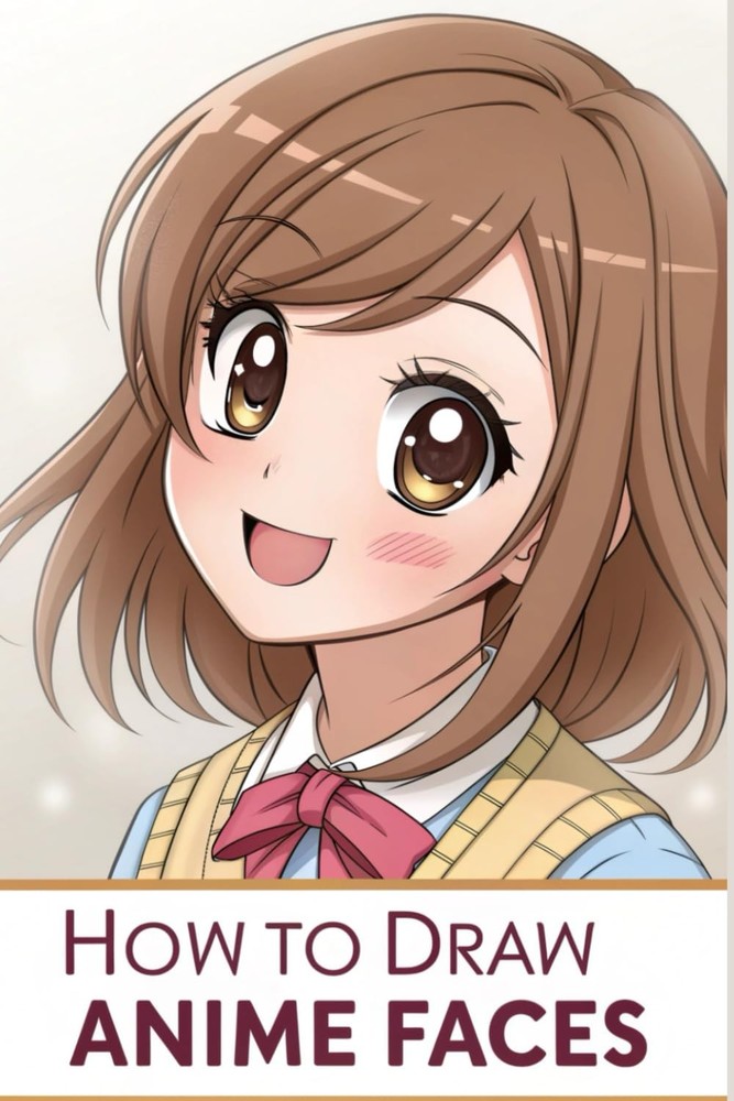 How To Draw Anime Faces: Learn to draw anime and manga faces for beginners ,draw