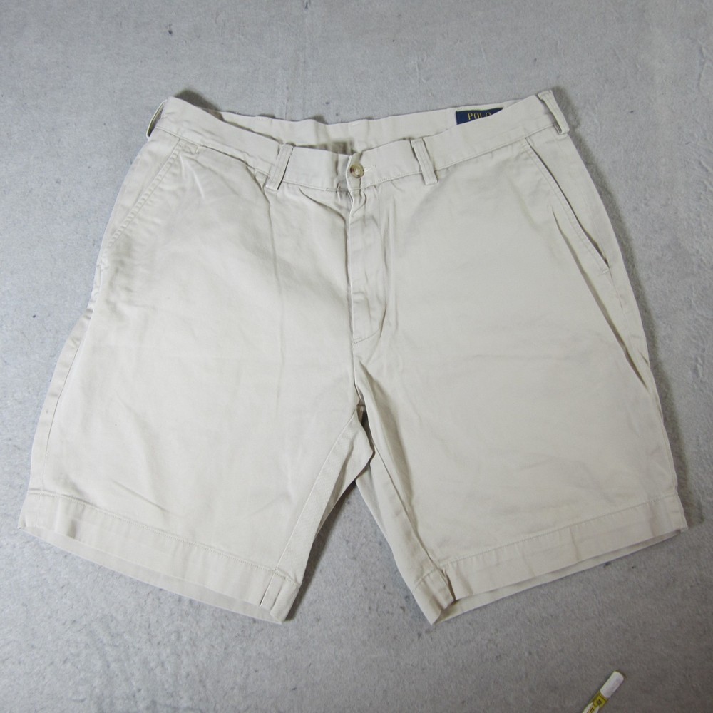 Polo Ralph Lauren Chino Shorts Men's Sz 36 Beige Classic Fit 9