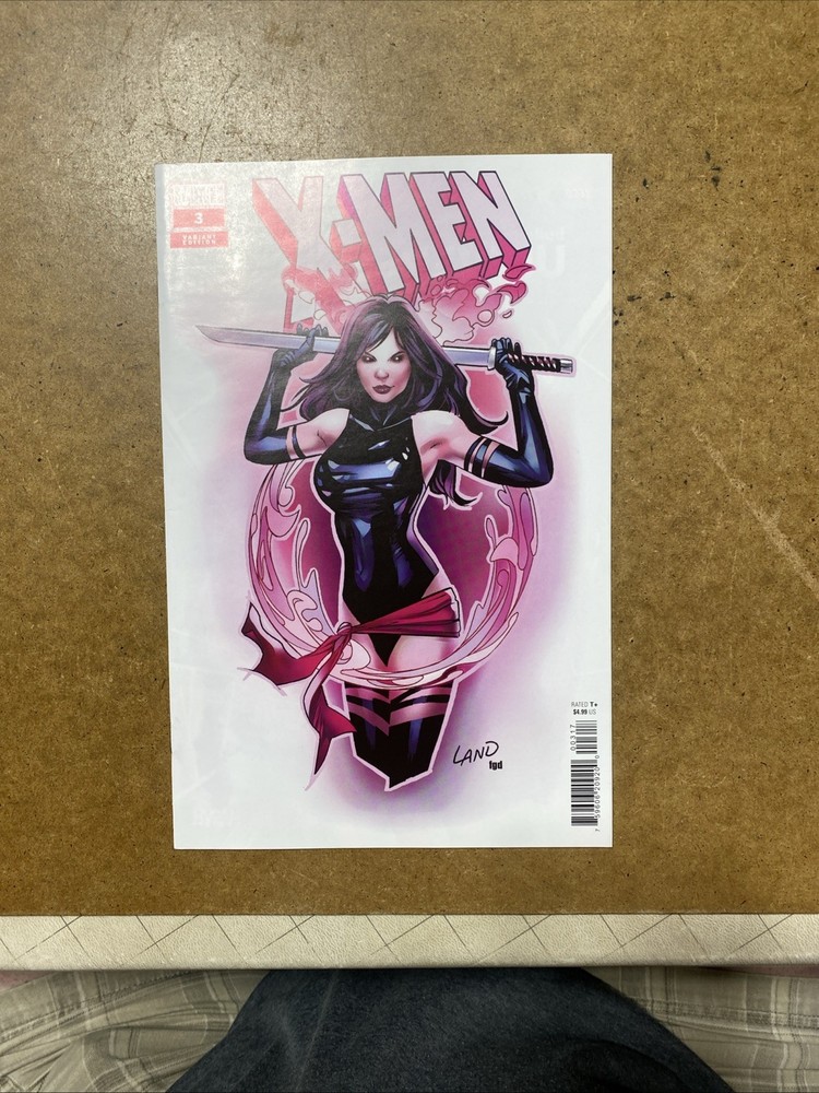 X-MEN #3 1:25 GREG LAND PSYLOCKE VARIANT 2024 MARVEL Comics NM-