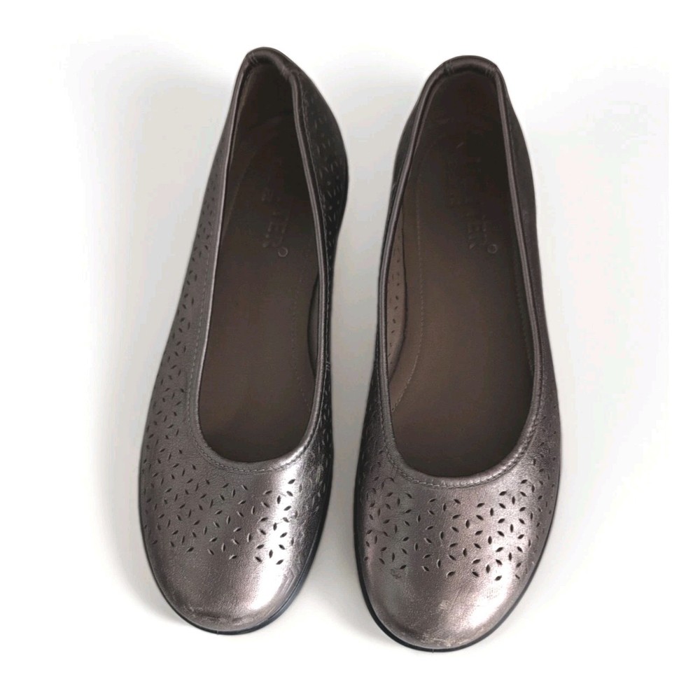 Hotter Gold Standard Fit Regular Fit Livvy II Slip-On Shoes Uk 6.5 Metallic
