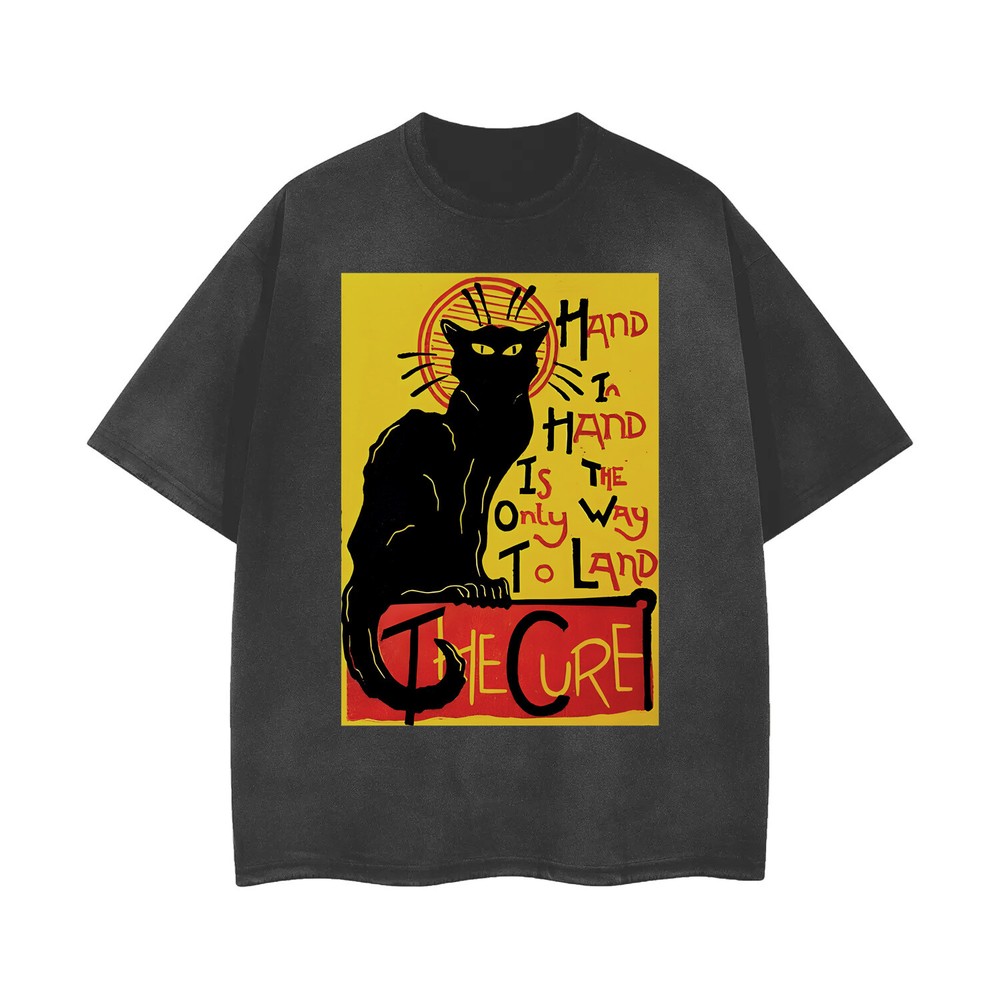 Vintage Acid Wash Ripped Rock Band T-Shirt - Distressed Unisex Style 100730-image