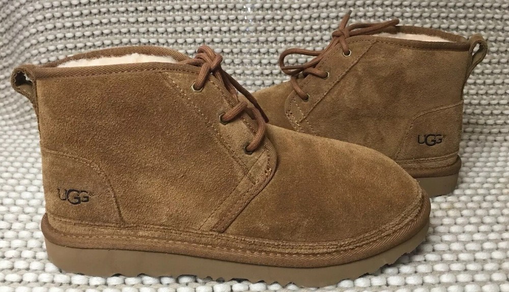 UGG Neumel Chestnut Suede Sheepskin Chukka Ankle Boots Shoes Size US 8 Men’s