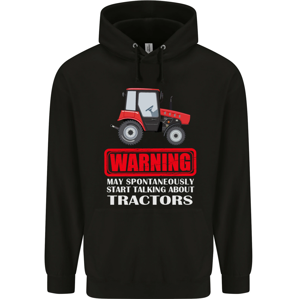Talking About Tractors Funny Farmer Farm Mens 80% Cotton Hoodie