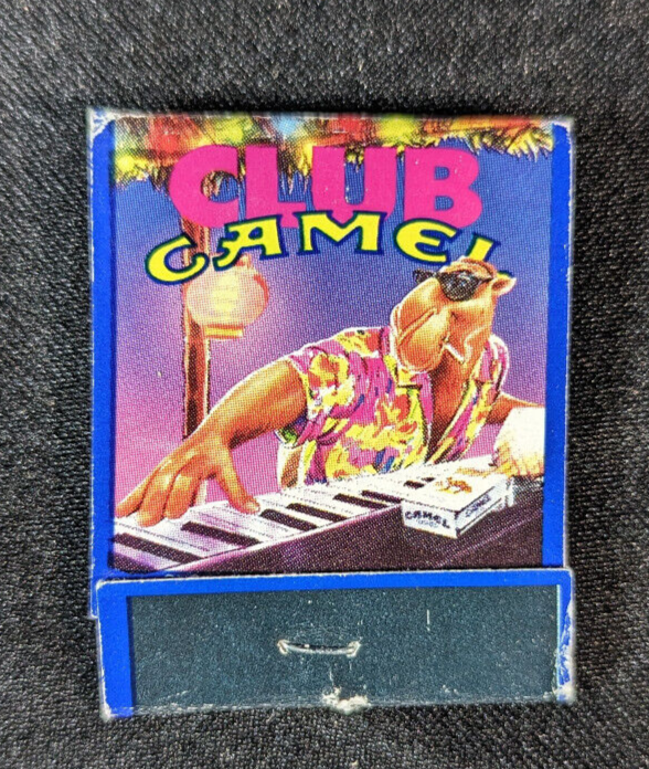 1992 JOE CAMEL CLUB CAMEL CIGARETTES VINTAGE MATCHBOOK WITH MATCHES UNSTRUCK