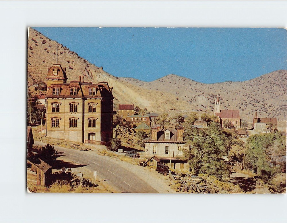 Postcard View in Virginia City Nevada USA