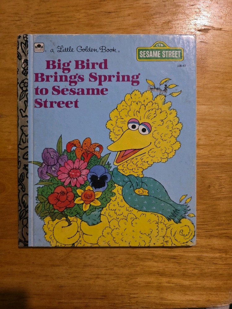Big Bird Brings Spring, A Little Golden Book,1985(Sesame Street)