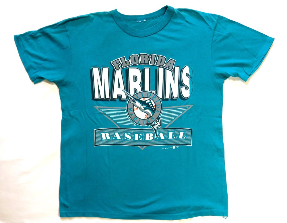 Florida Marlins Vintage T Shirt 1991 Garan MLB Baseball Team Sports Clothing