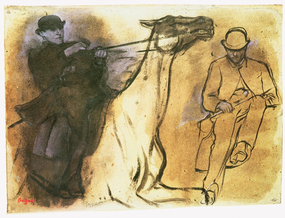 Decor Poster. Fine Graphic Art Design. Horse racing drawing. Shop Wall Art.1820