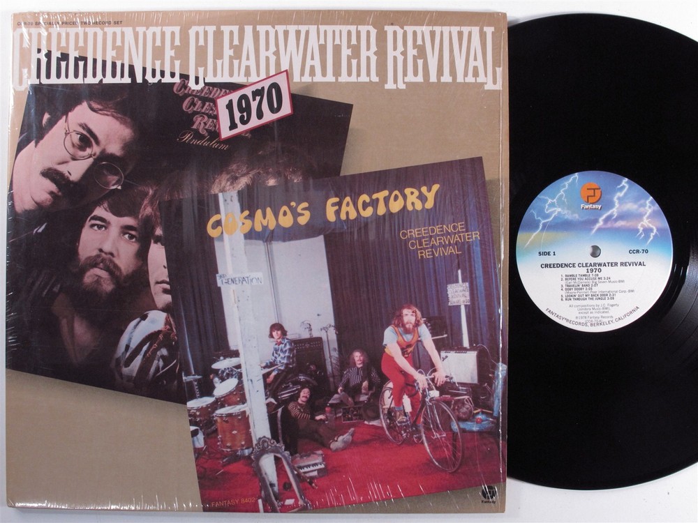 CREEDENCE CLEARWATER REVIVAL 1970 FANTASY 2XLP gatefold SHRINK f