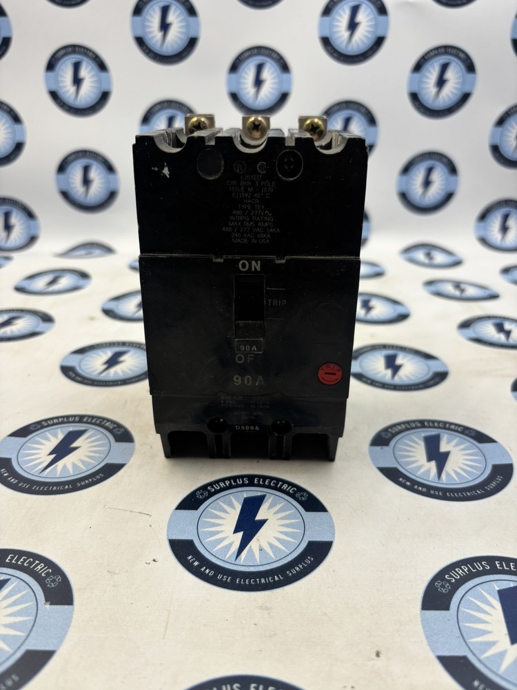 GE TEY390 Molded Case Circuit Breaker 3PH 90A 480V