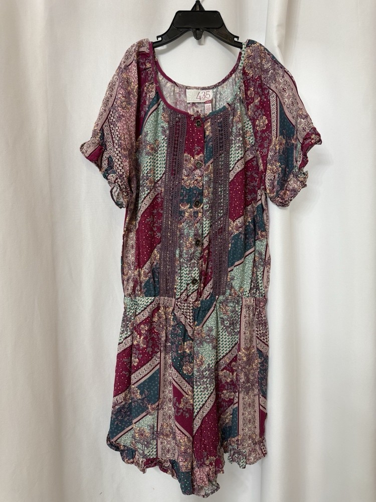 Matilda Jane Size 10 Floral Patchwork Romper Girls Jumper One-piece B59