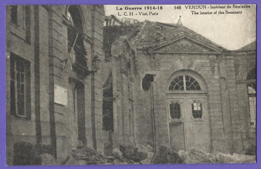 France Verdun The War 1914-18  Vintage Pc. 6129