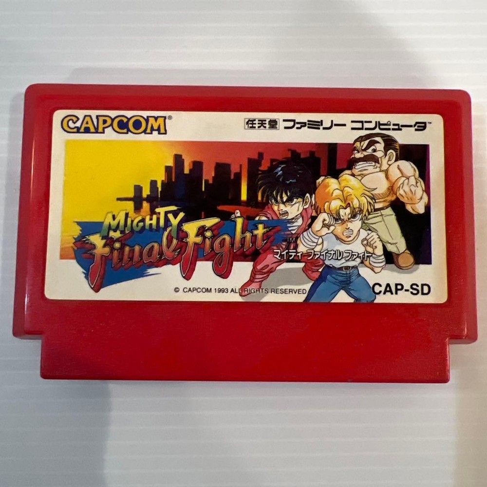 USED Mighty Final Fight NES CAPCOM Famicom Nintendo JAPAN 62