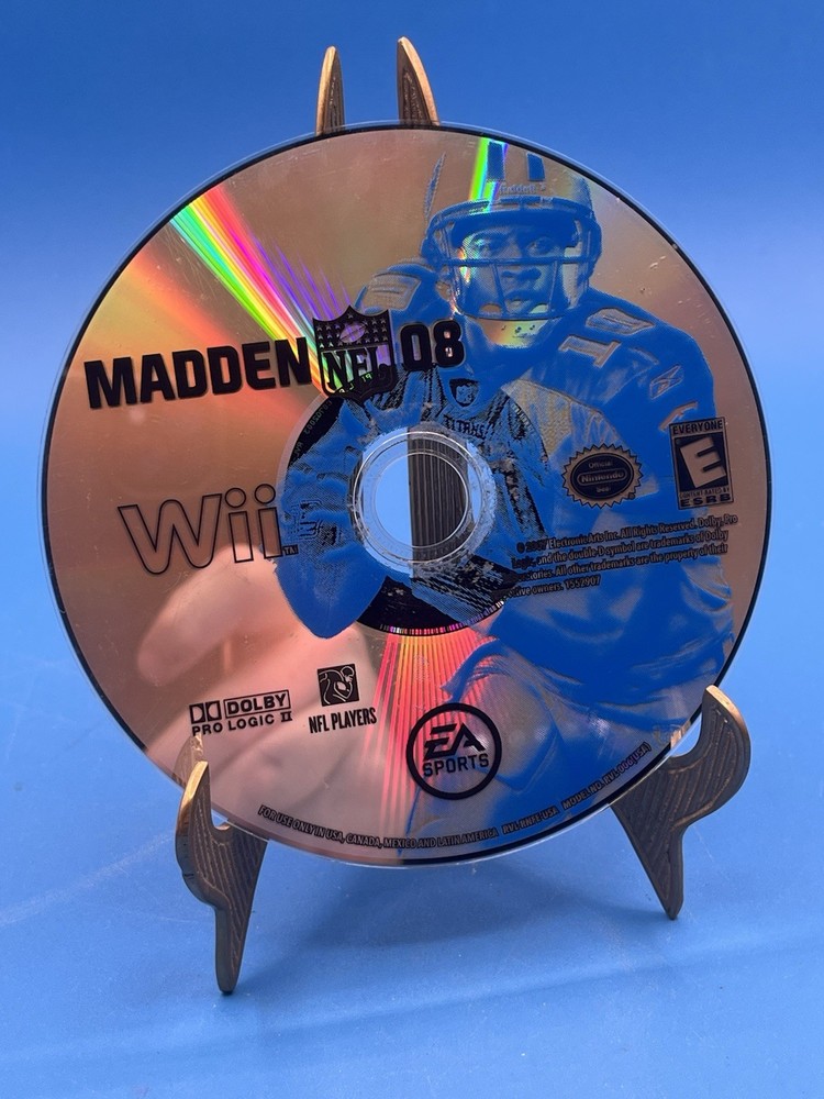 Madden NFL 08 (Nintendo Wii, 2007) Disc Only Tested