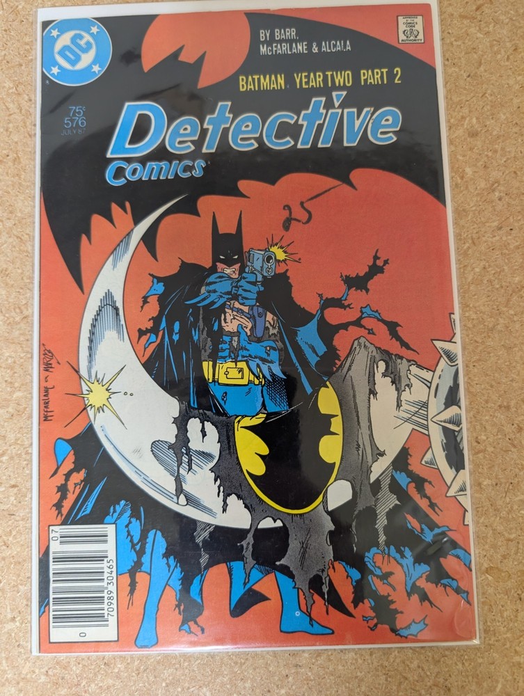 Detective Comics #576 DC Comics 1987 F/VF Newsstand Todd McFarland Cover!