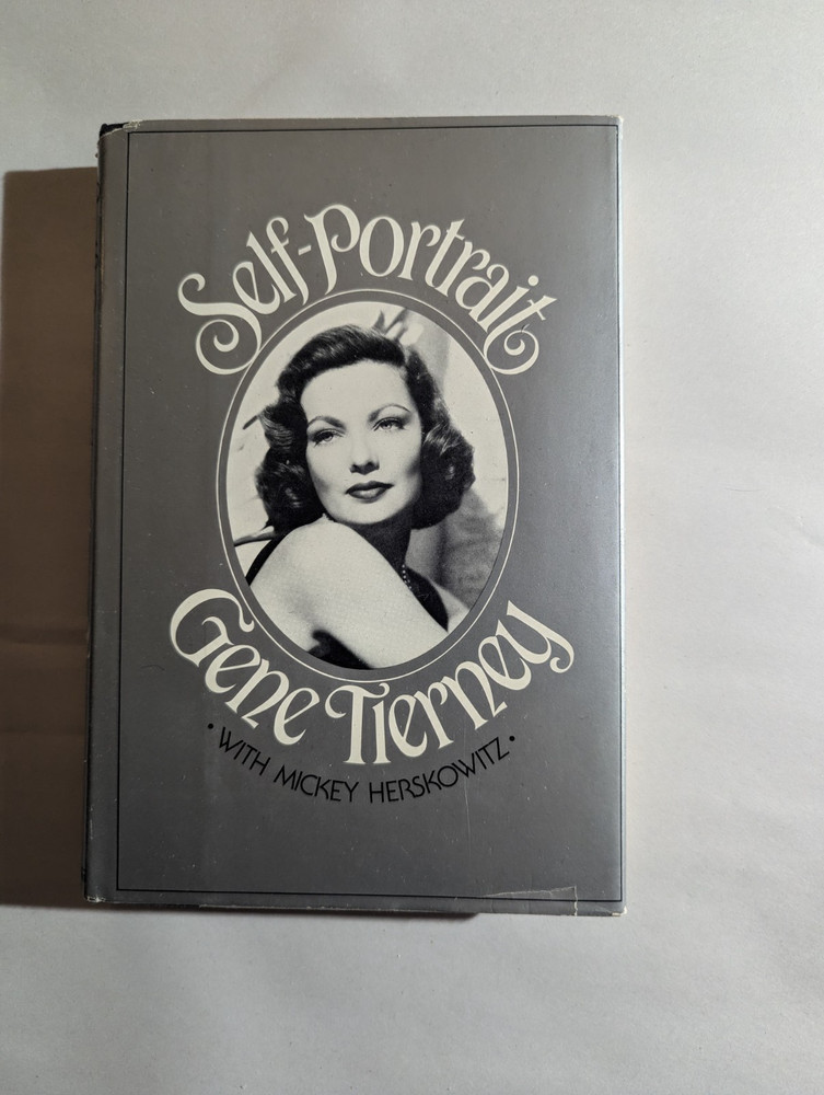 Self-Portrait Gene Tierney 1978 HC Third Printing Wyden Books Hollywood Memoir