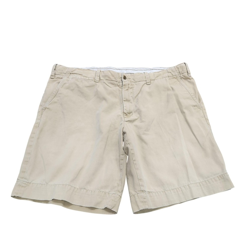 Polo Ralph Lauren Shorts Mens 44 Beige Canvas Chino 11 Inseam Casual Pockets