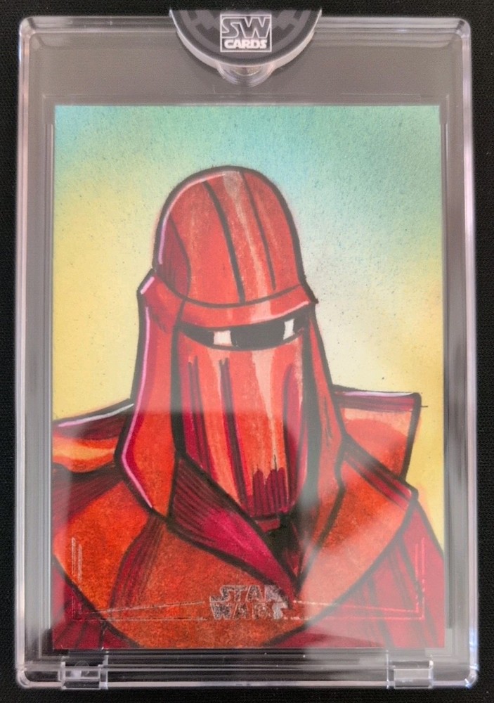 🔥 2024 Topps Chrome Star Wars ROYAL GUARD Eric Medina Silver Foil Sketch 1/1 🔥