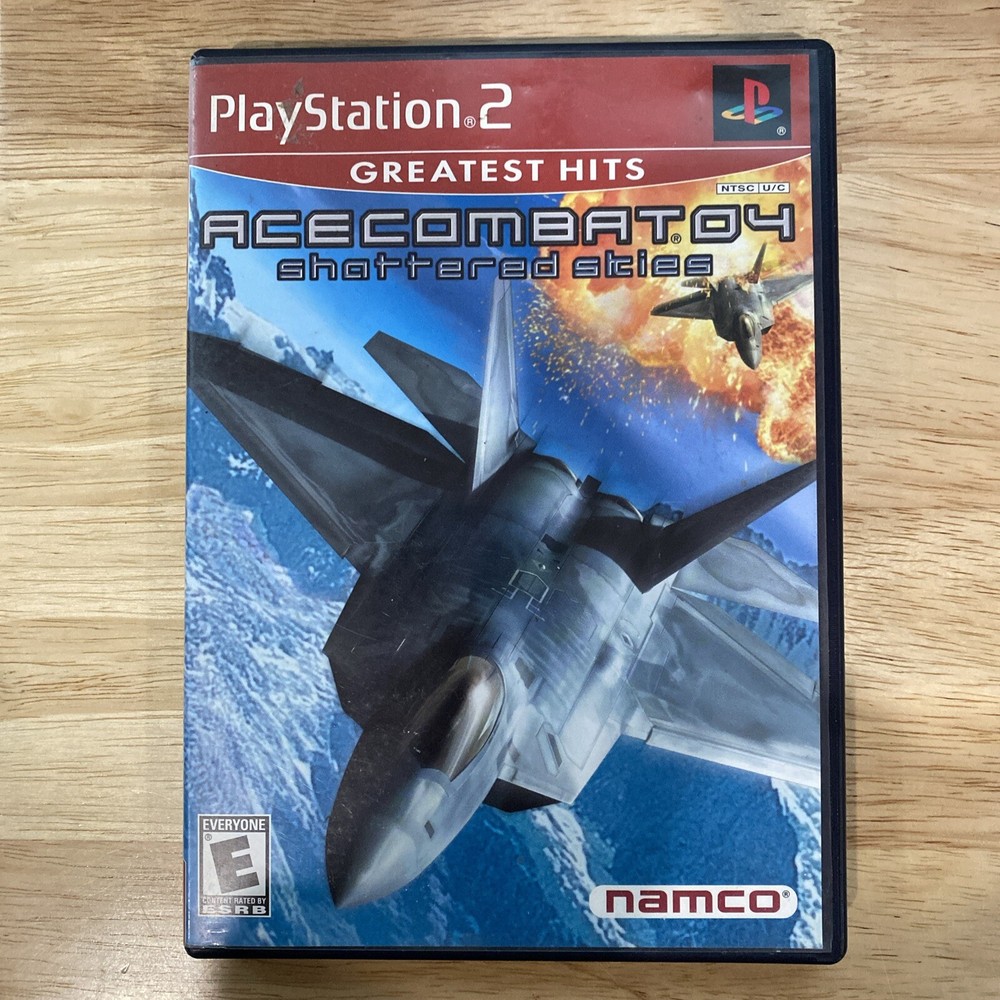 Ace Combat 4 PS2 CIB Shattered Skies (Sony PlayStation 2) Complete with Manual-image