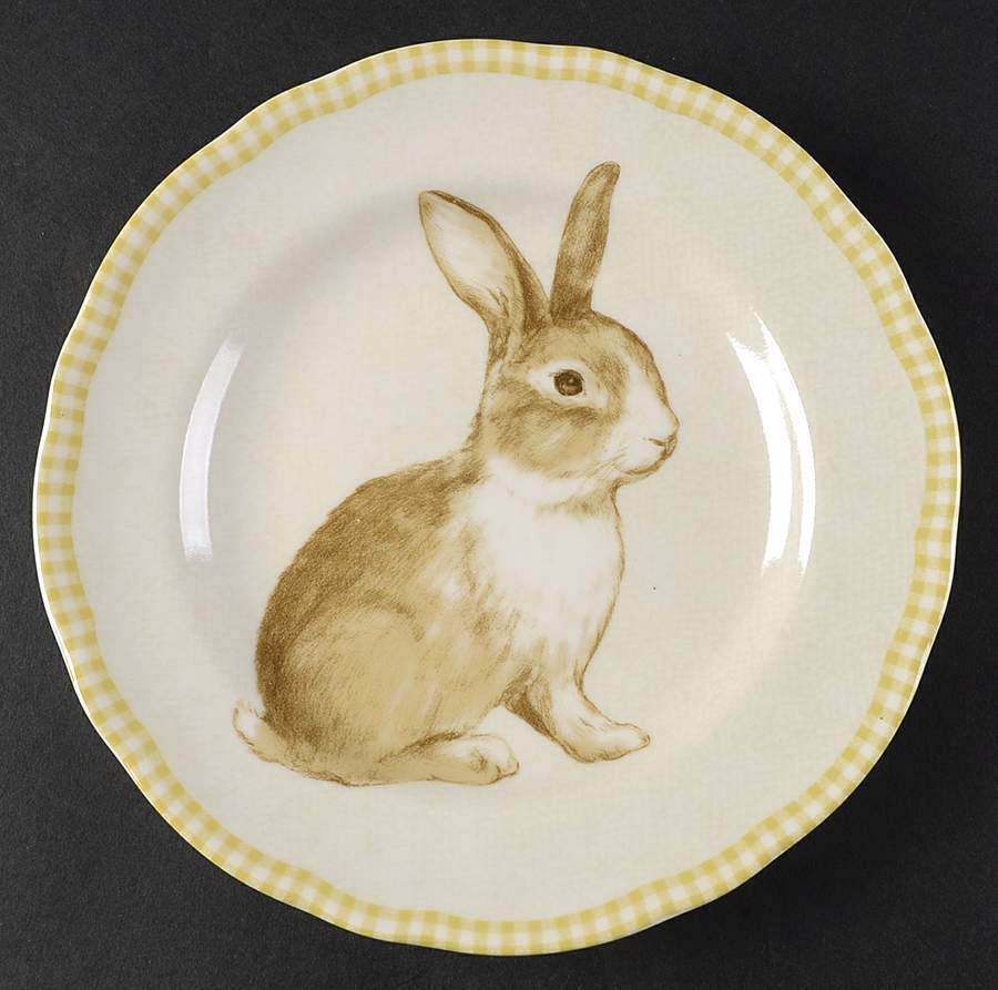 222 Fifth Bunny Land Salad Plate 10655159