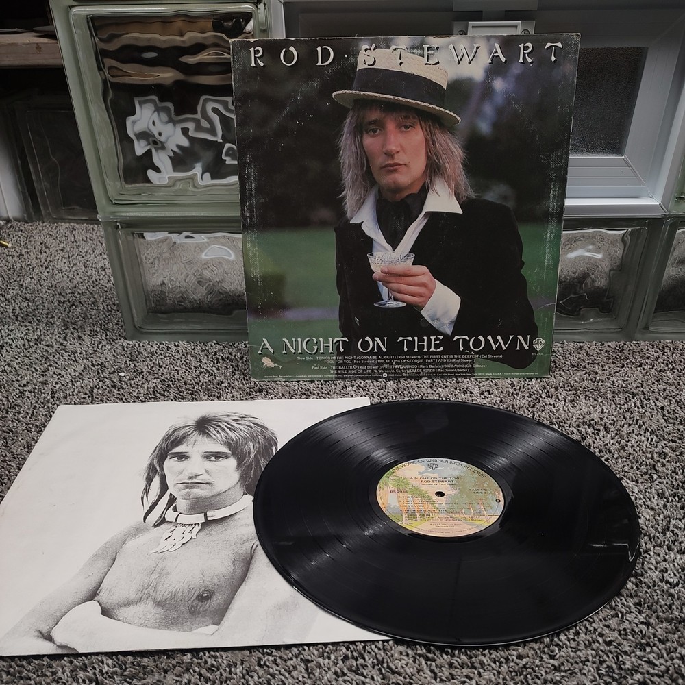 Rod Stewart – A Night On The Town, 1976 LP, Warner Bros. Records – BS 2938 old