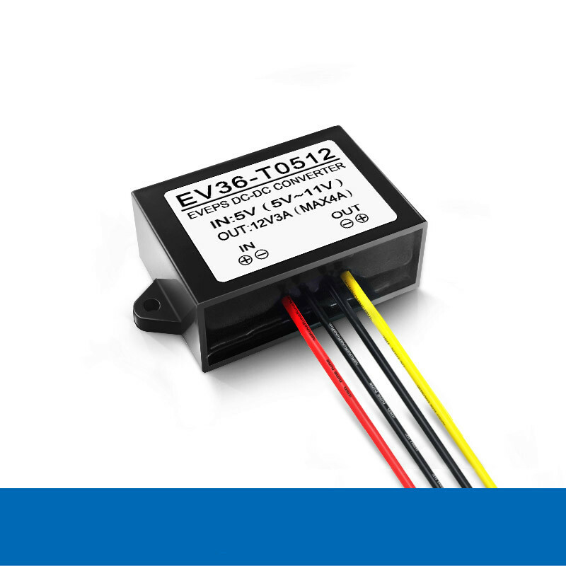 5V to 12V 3A 36W Waterproof DC Step-Up Power Converter Module