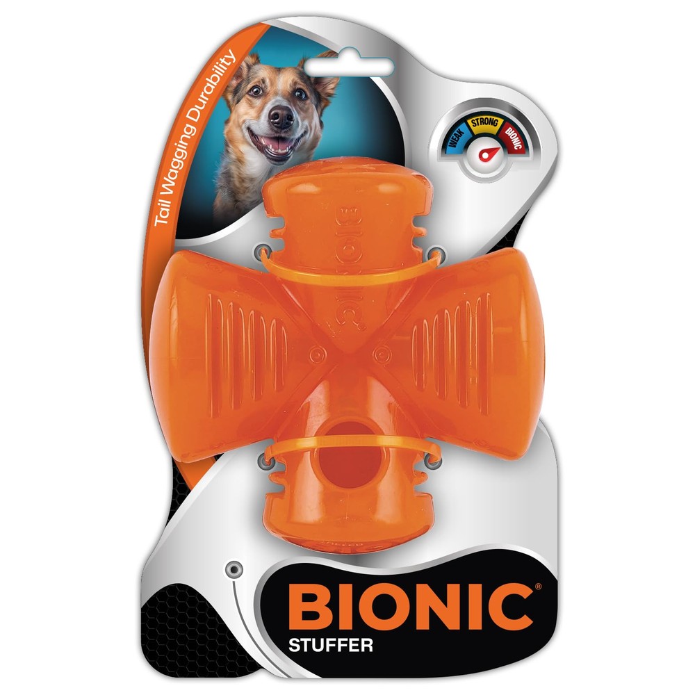 Stuffer Treat Dog Toy - High-Visibility Treat Dispenser, Great for Redirected...