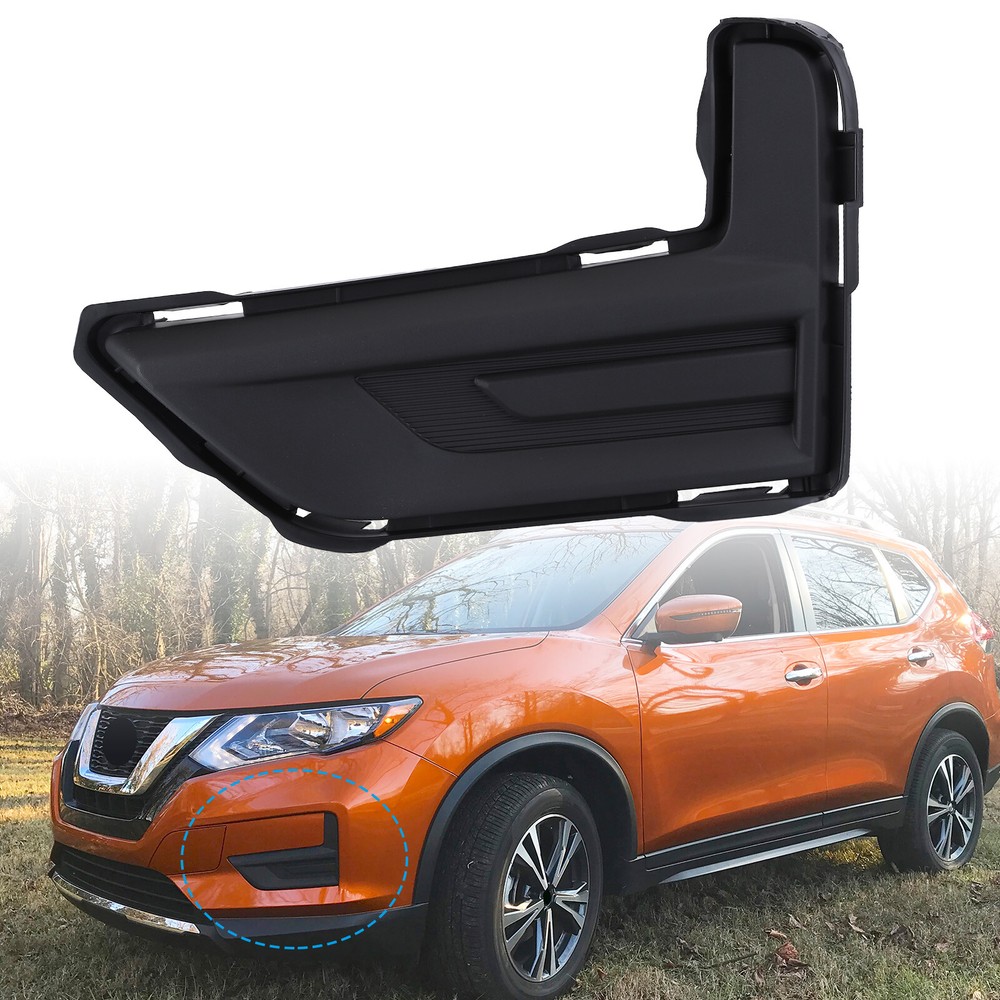 FRONT LEFT DRIVER SIDE FOR 2017-2020 NISSAN ROGUE TEXTURED FOG LIGHT COVER NEW