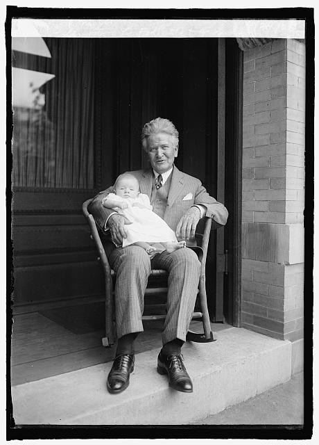 Robert La Follette & grandson R.M.,Jr.,1925,United States Senator,Politician