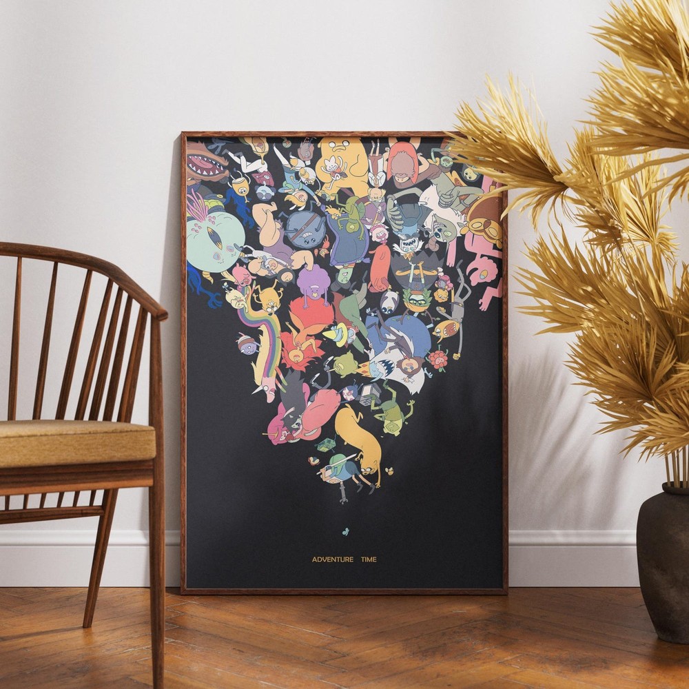 Adventure Time Poster | Wall Art Print Cartoon Network Room Decor Gift