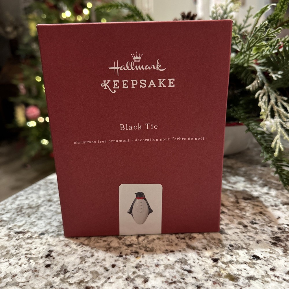 Hallmark Keepsake Ornament Red Bow Tie Penguin 2016