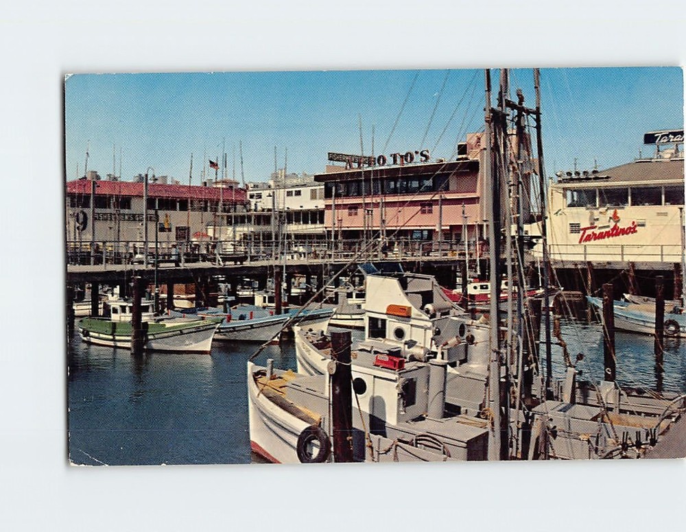 Postcard Fisherman's Wharf San Francisco California USA