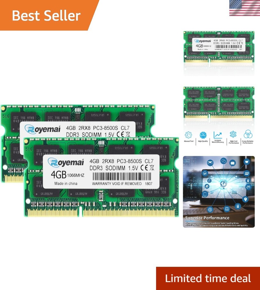 16GB Kit(2X8Gb) Compatible for Apple DDR3 1067Mhz / 1066Mhz PC3-8500 RAM for Mac