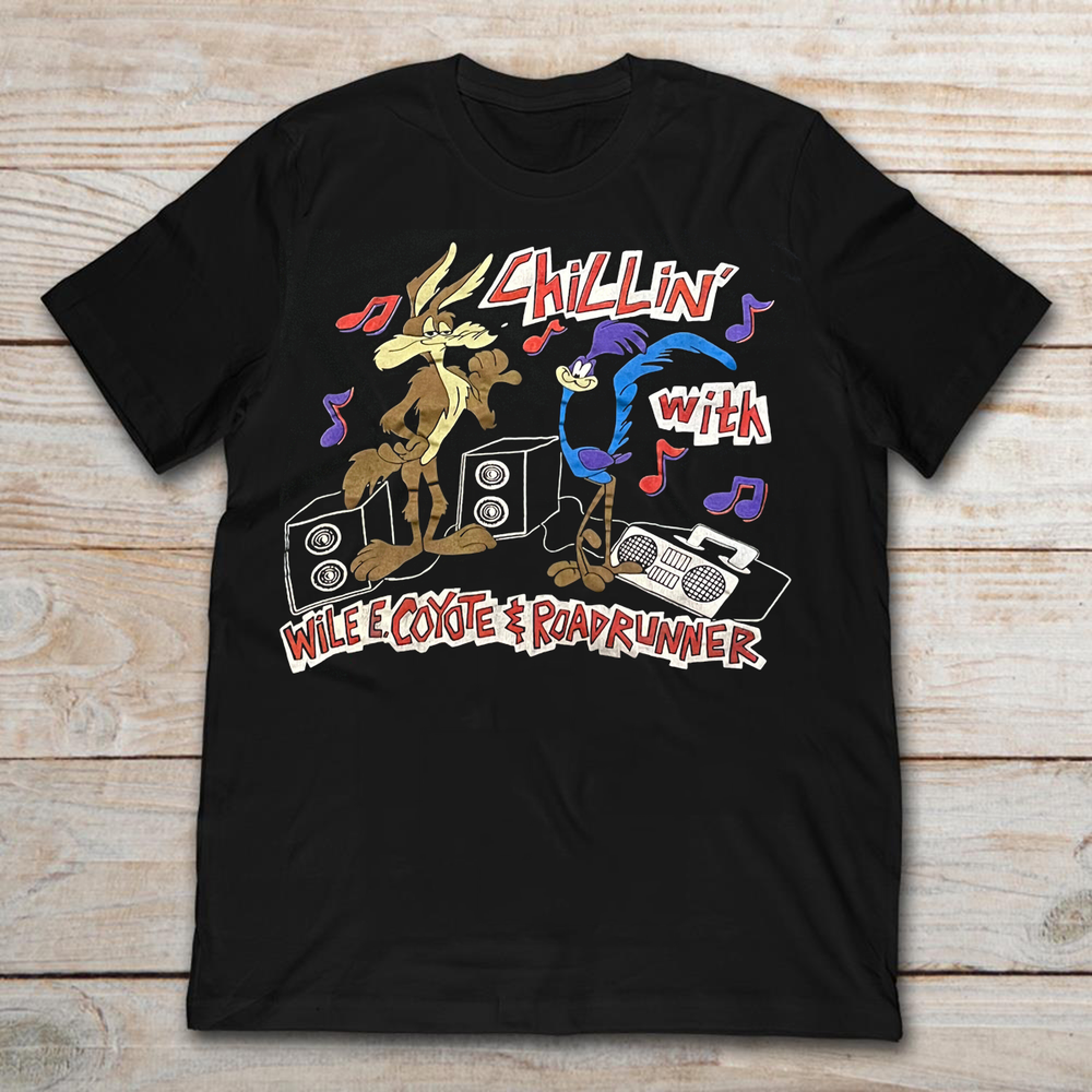 1994 Wile E. Coyote Road Runner Shirt Black S-4XL HNS606