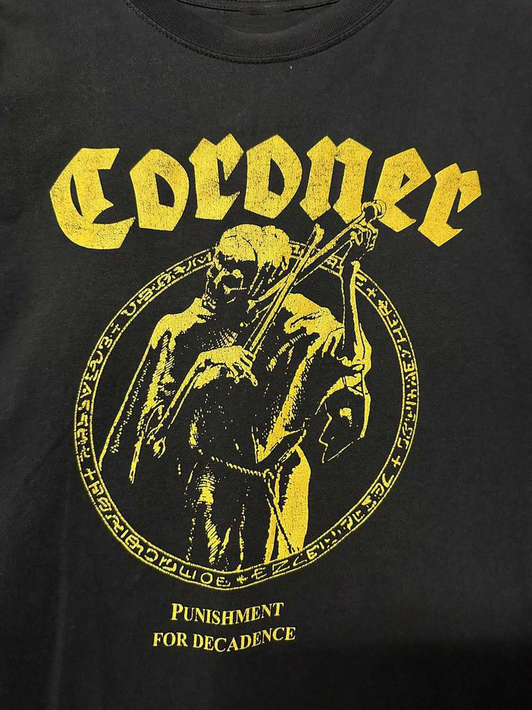 Coroner Band Punishment for Decadence Album Tee Cotton Adult Shirt UU881