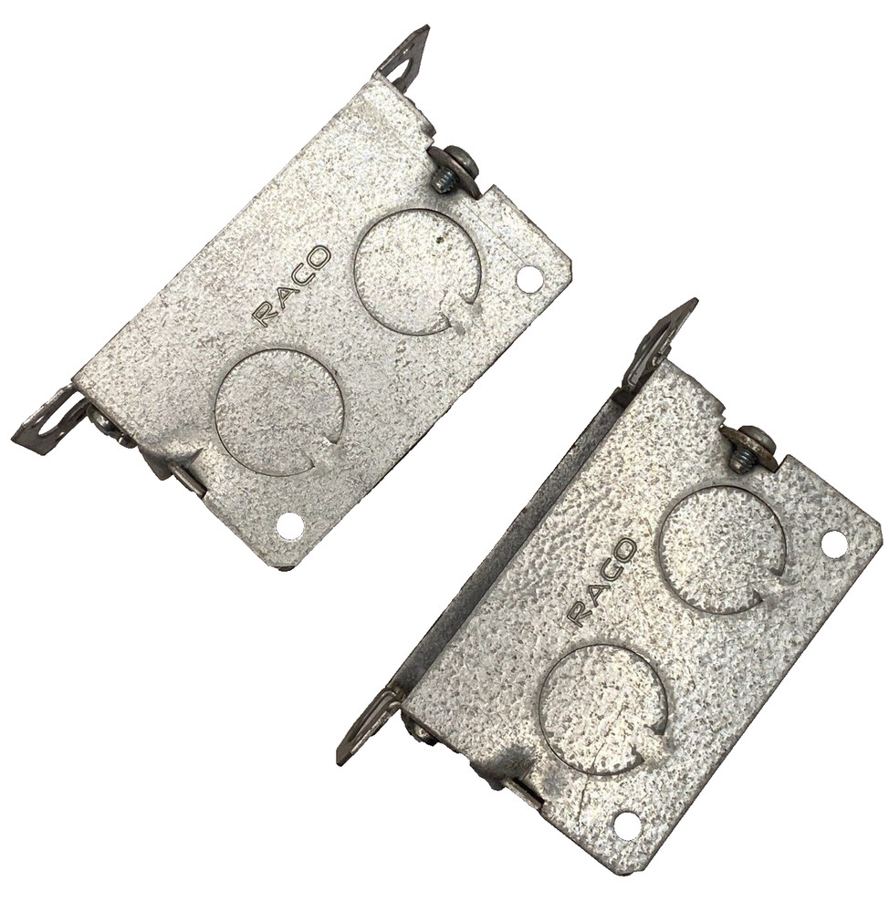 Raco 420 Steel Gray 7.5 cu. in.Capacity 1-Gang Rectangle Switch Box 3x2