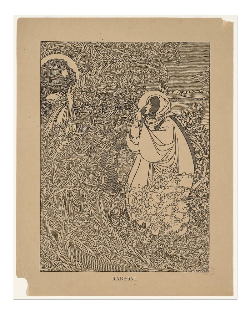 Art Nouveau Wall Art Poster - Elegant Nature Scene Premium Quality
