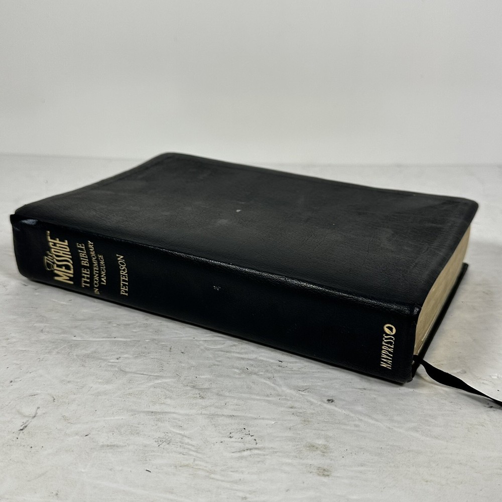 The Message Bible in Contemporary Language by Eugene Peterson - Genuine Leather Edition
