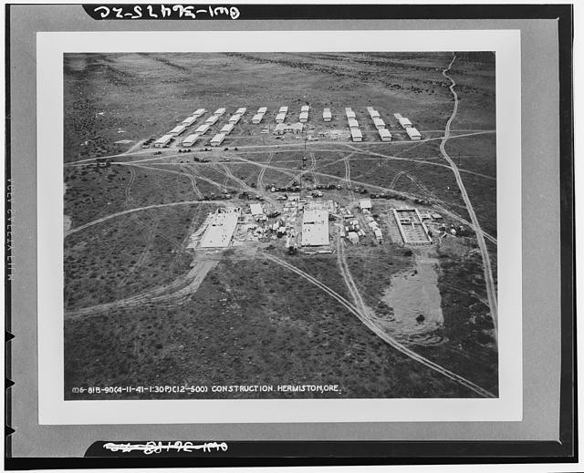 Oregon. Office and contractors camp at the Umatilla ordnance depot, Hermiston