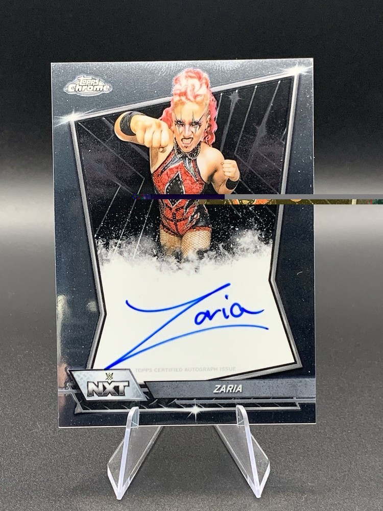 2026 Topps Chrome WWE Zaria NXT Chrome On Card Auto #NXT-ZAR
