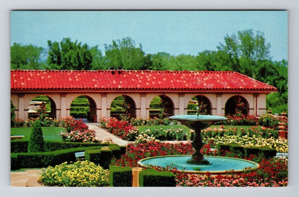 Lee's Summit MO-Missouri, Unity Rose Garden, Scenic, Vintage Postcard