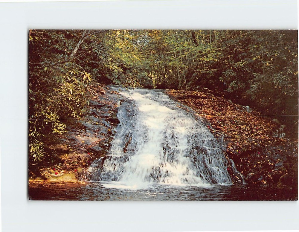 Postcard Indian Creek Falls North Carolina USA